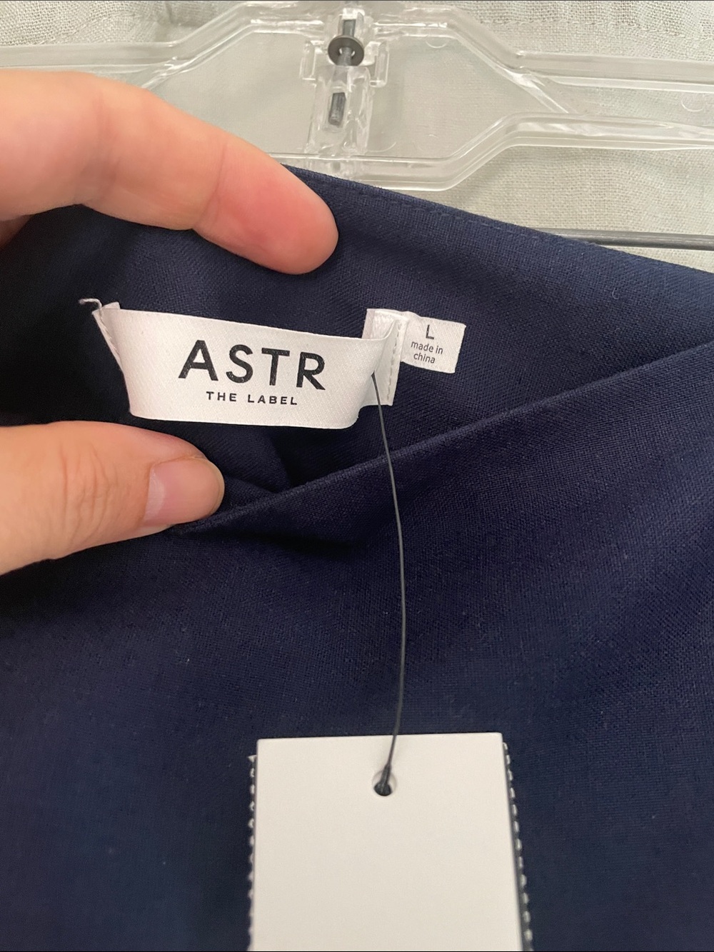 Astr Navy Drop Waist Shorts - Picture 3 of 4